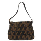 Fendi Mamma Baguette  Canvas Shoulder Bag ()