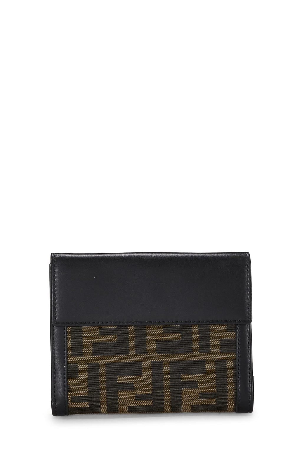 Fendi,  Brown Zucca Canvas Compact Wallet, Brown