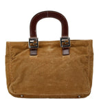 Fendi   Cord Leather Handbag Tote Bag ()