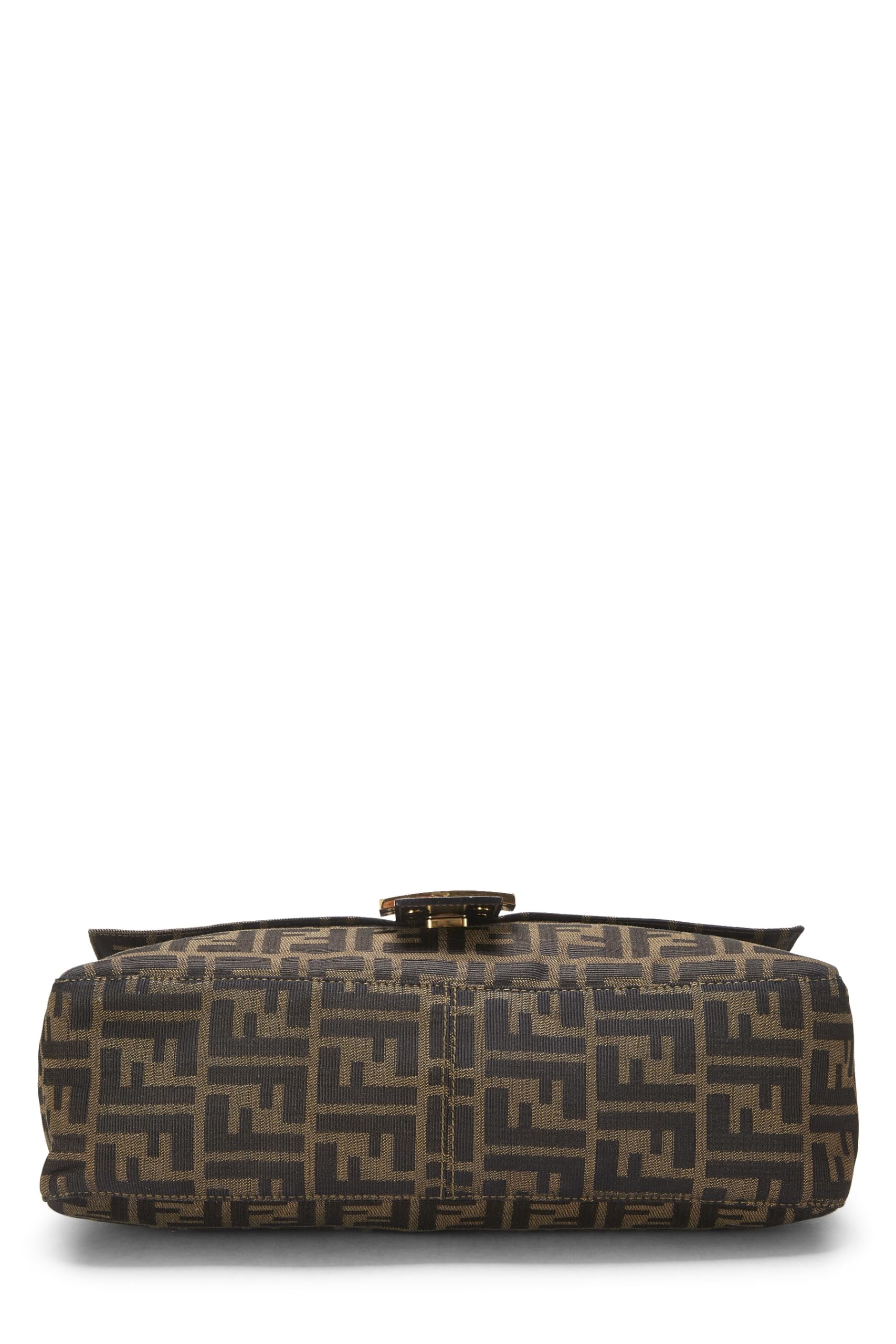 Fendi,  Brown Zucca Canvas Shoulder Bag Large, Brown