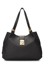 Fendi,  Black Zucchino Chiusura Tote, Black