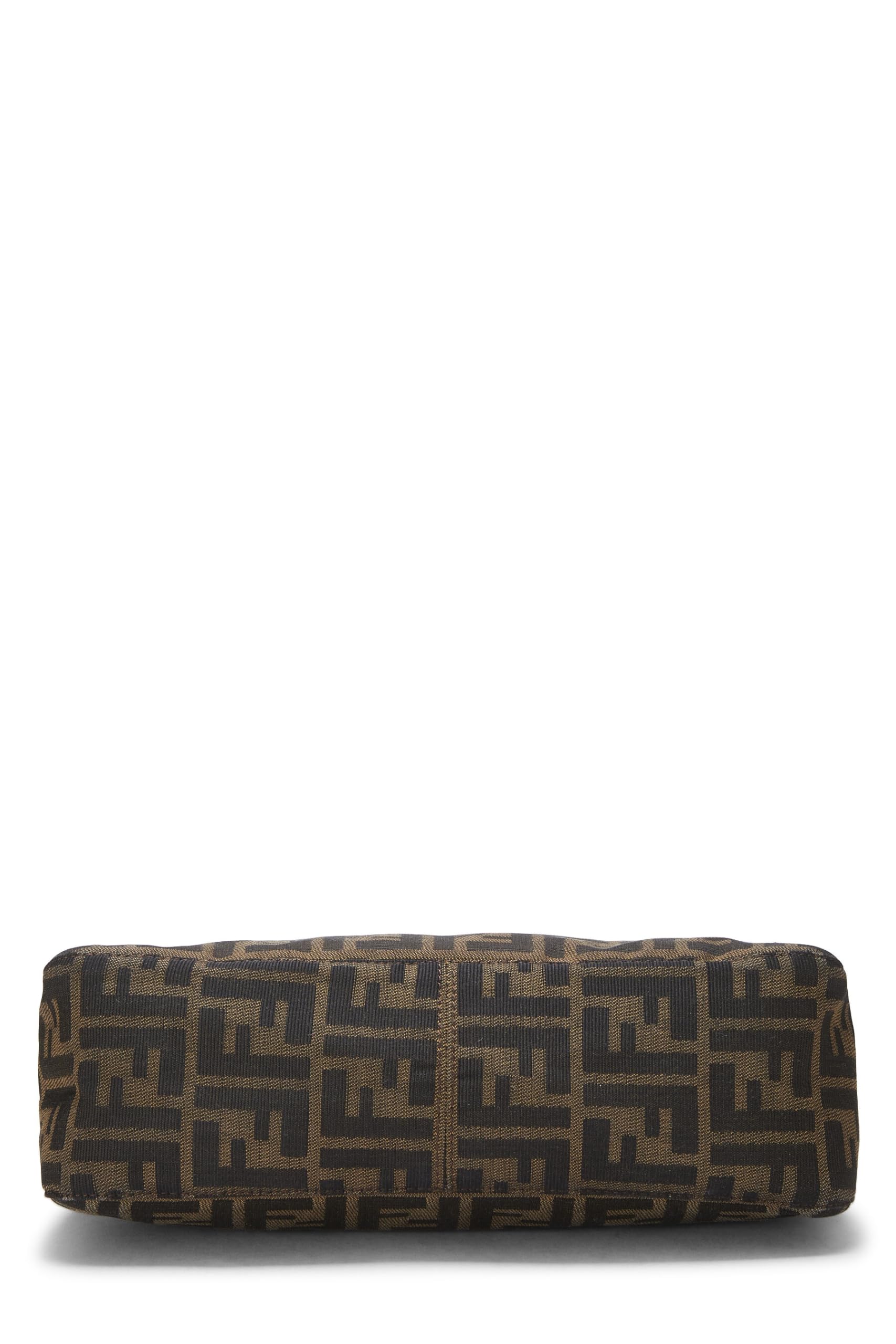 Fendi,  Brown Zucca Canvas Shoulder Bag, Brown