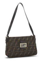 Fendi,  Brown Zucca Canvas Shoulder Bag, Brown