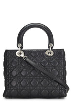 Dior,  Black Cannage Quilted Lambskin Lady Dior Medium, Black