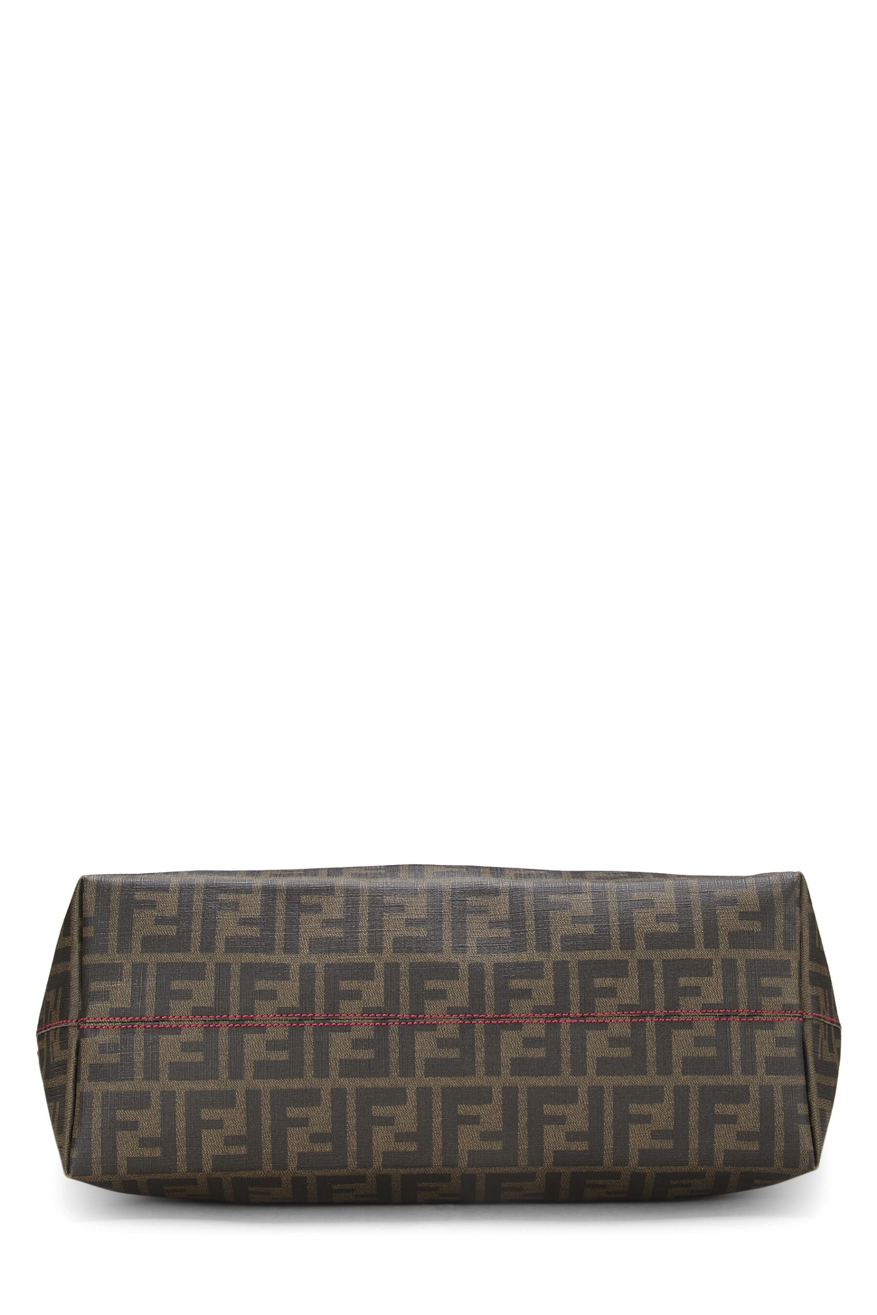 Fendi,  Brown Zucca Coated Canvas Roll Tote Small, Pink