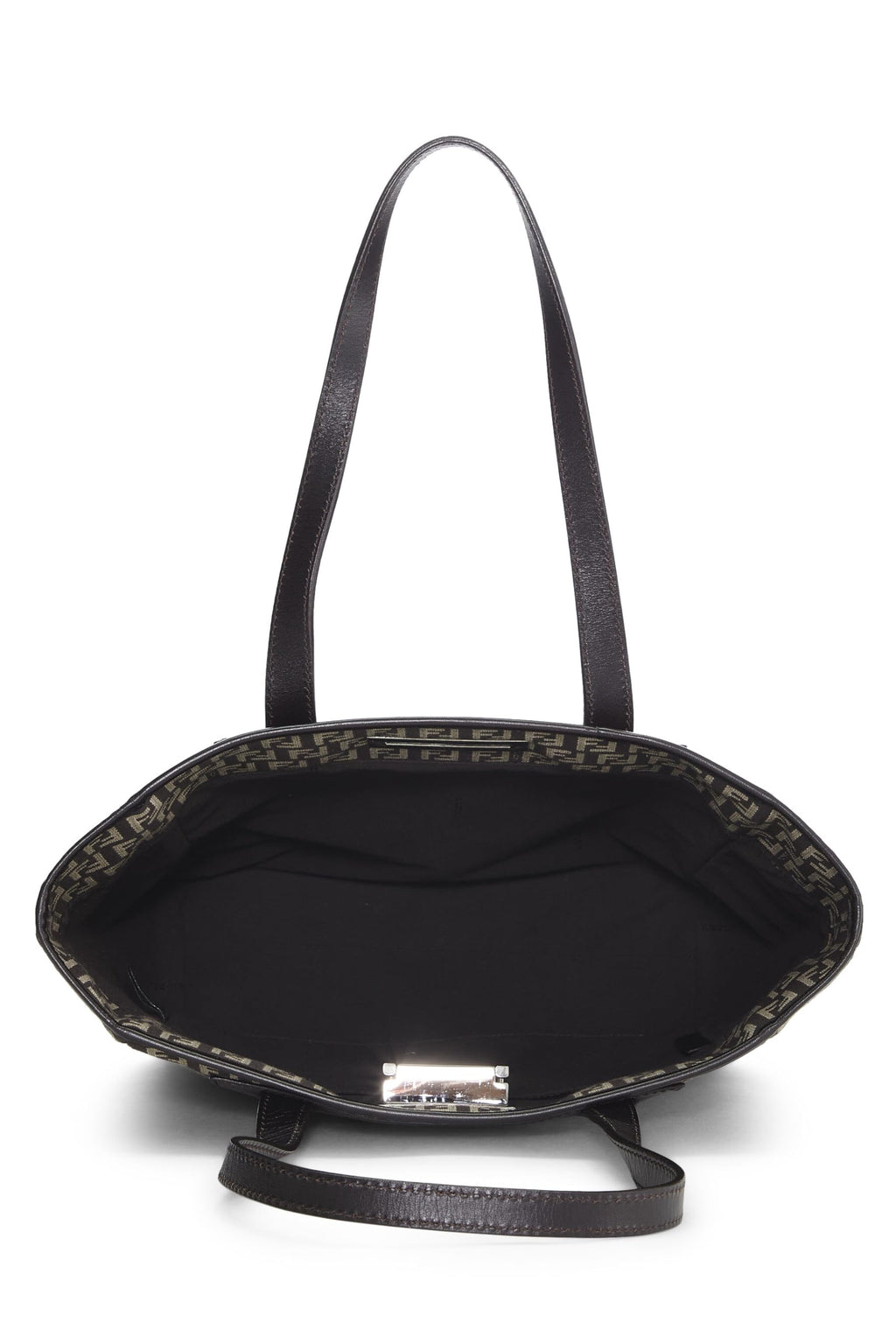 Fendi,  Brown Zucchino Canvas Tote, Brown