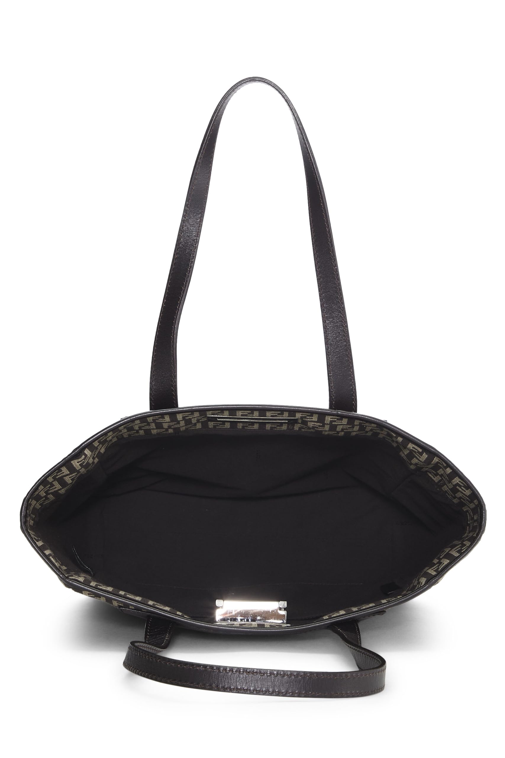 Fendi,  Brown Zucchino Canvas Tote, Brown