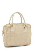 Fendi,  Beige Zucca Nylon Handbag, Beige