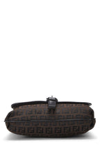 Fendi,  Brown Zucchino Canvas Crossbody Small, Brown