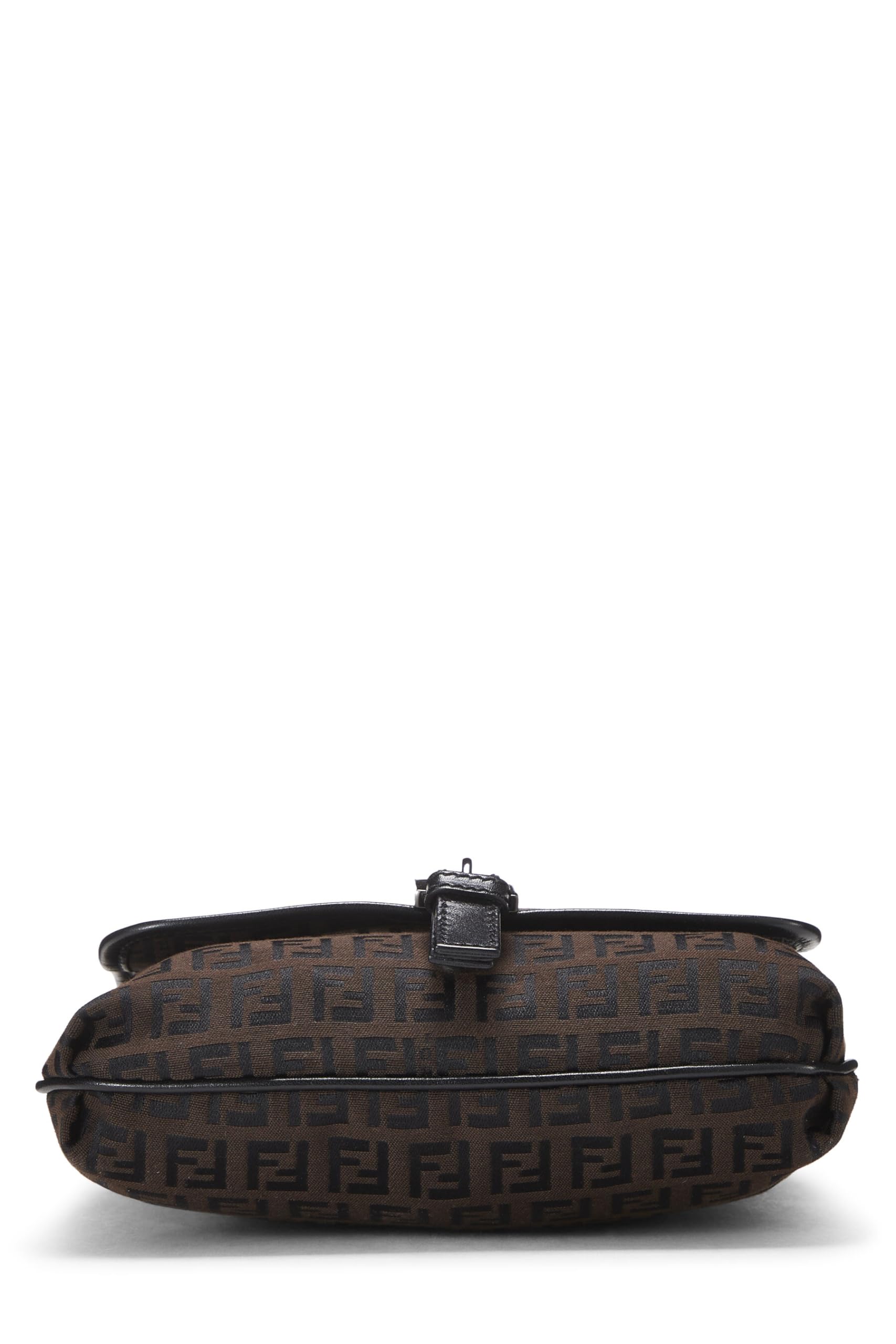 Fendi,  Brown Zucchino Canvas Crossbody Small, Brown