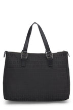 Fendi,  Black Zucchino Canvas Tote Small, Black
