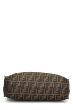 Fendi,  Brown Zucca Canvas Vertical Tote Medium, Red