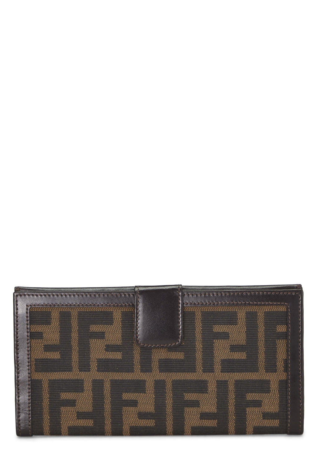 Fendi,  Brown Zucca Canvas Long Wallet, Brown
