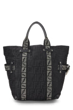 Fendi,  Black Zucca Nylon Tote, Black