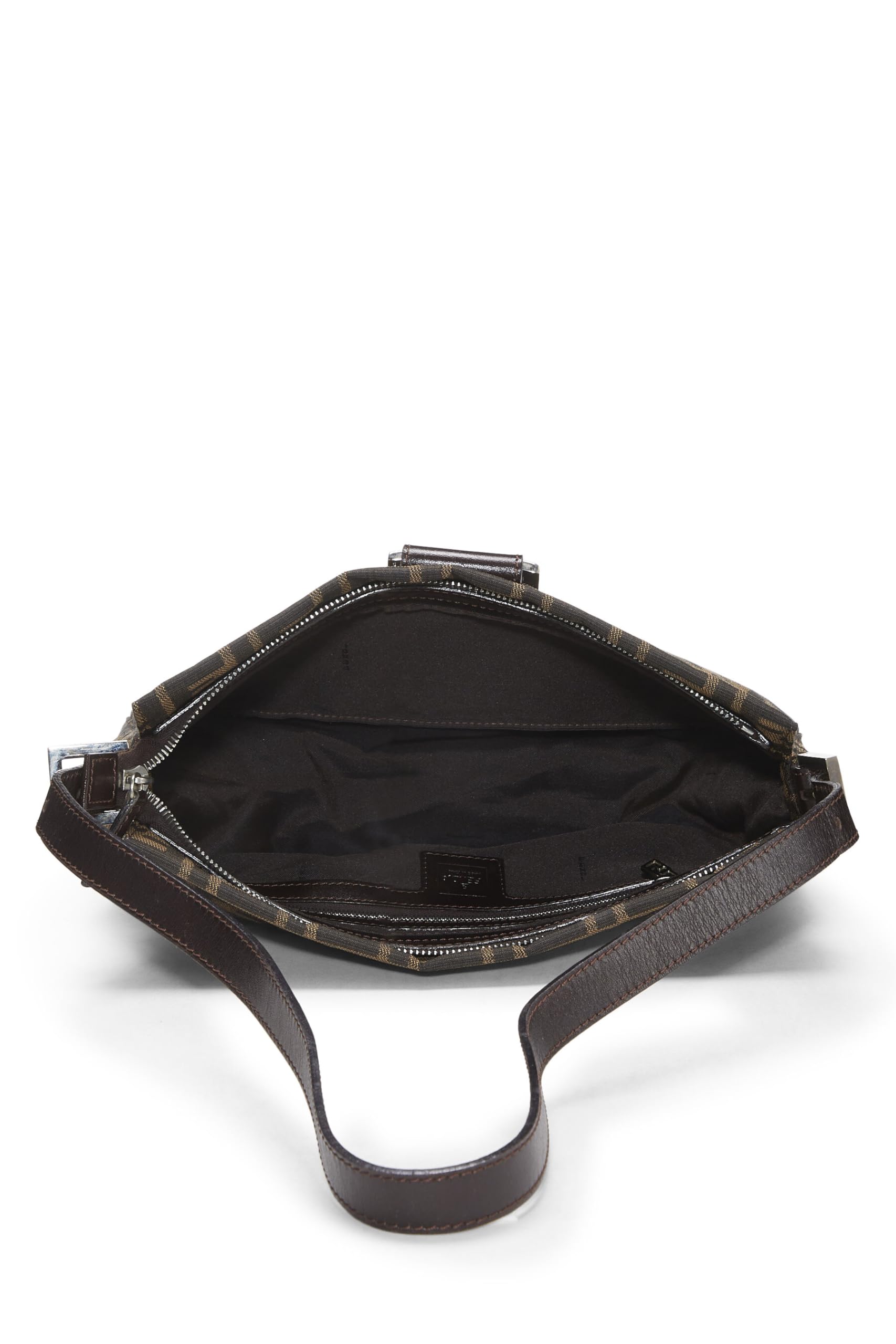 Fendi,  Brown Zucca Canvas Shoulder Bag, Brown