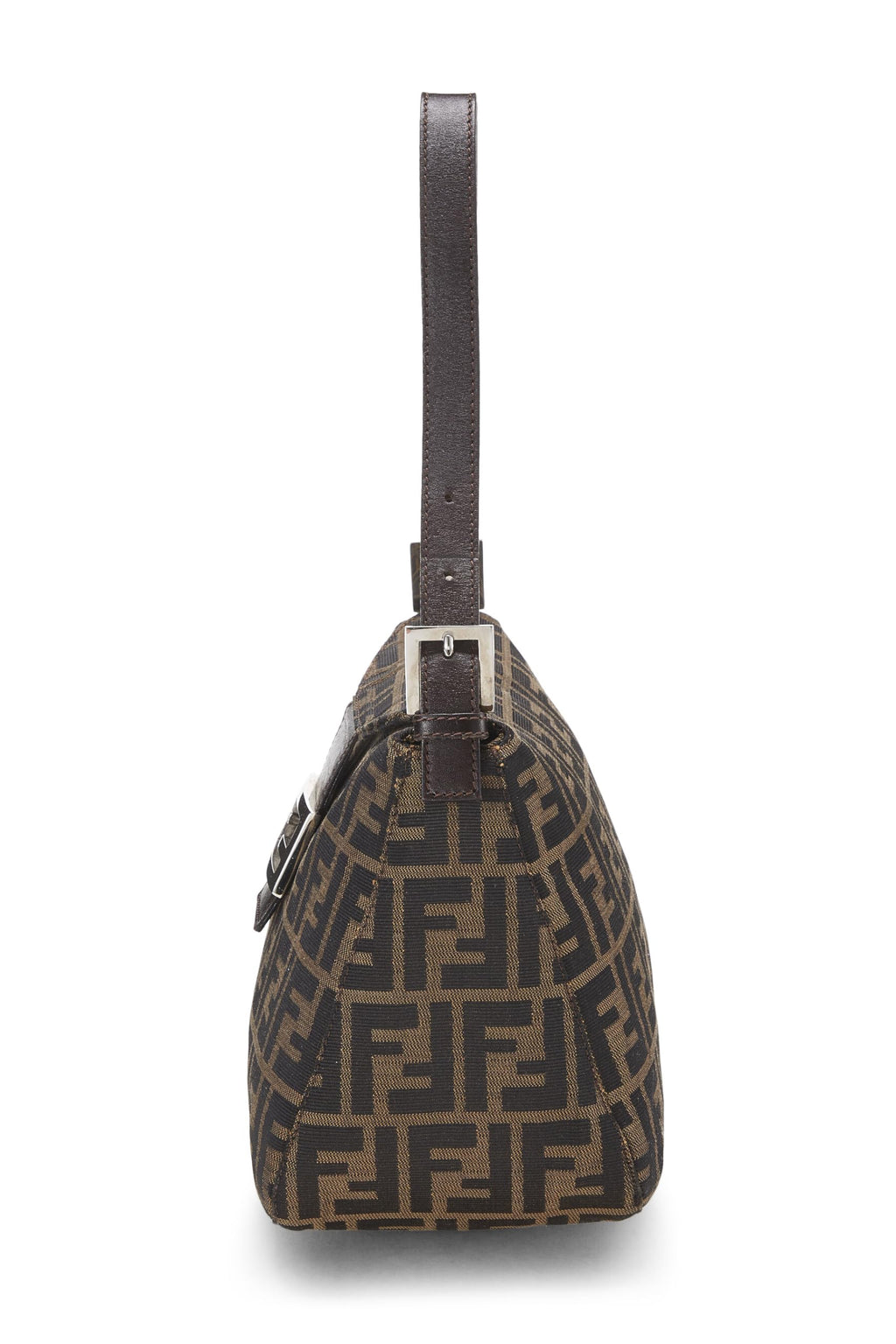 Fendi,  Brown Zucca Canvas Shoulder Bag, Brown