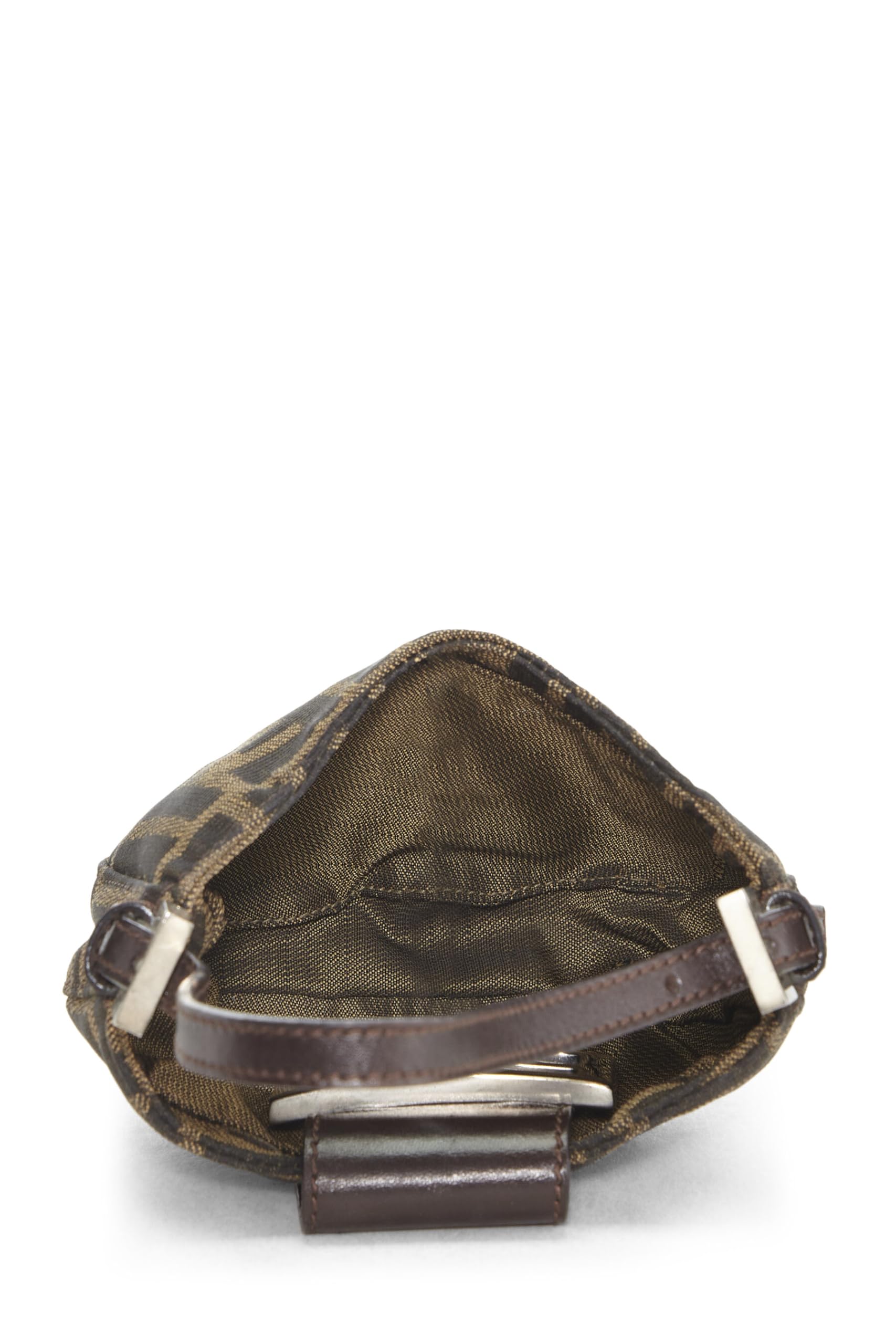 Fendi,  Brown Zucca Canvas Croissant Mini, Brown