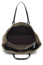 Fendi,  Brown Zucchino Canvas Tote Small, Brown