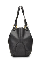Fendi,  Black Zucchino Chiusura Tote, Black