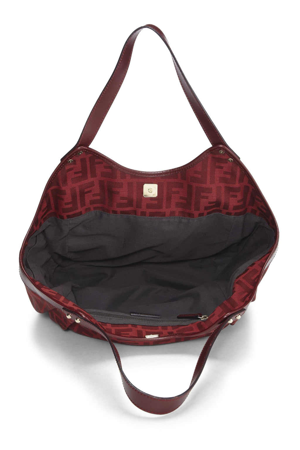 Fendi,  Red Zucca Canvas Chef Pocket Tote Small, Red