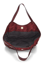Fendi,  Red Zucca Canvas Chef Pocket Tote Small, Red