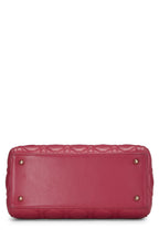 Dior,  Pink Cannage Quilted Lambskin Lady Dior Medium, Pink