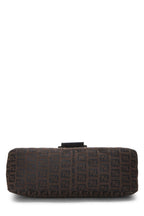 Fendi,  Black Nylon Zucchino Shoulder Bag, Brown