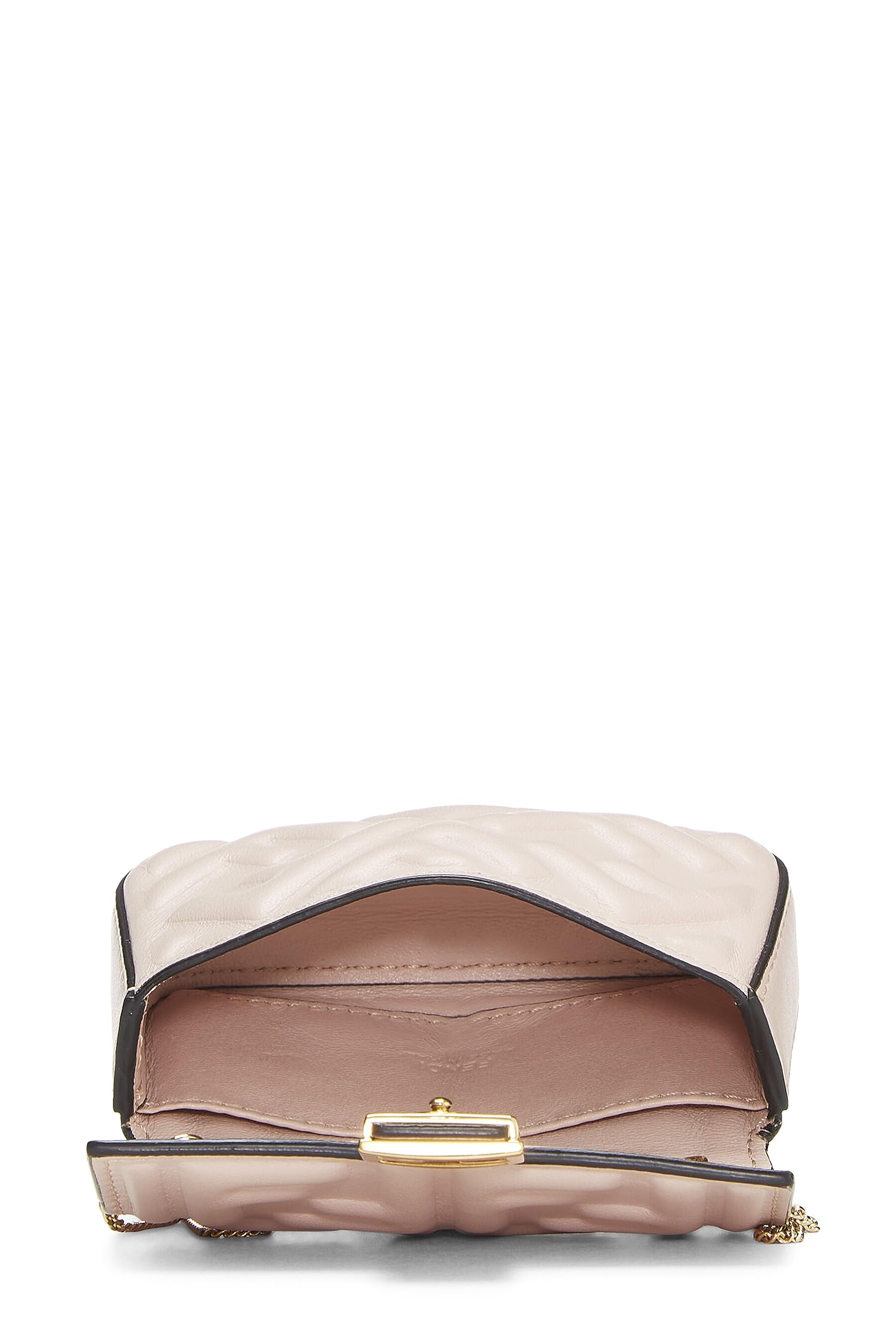 Fendi,  Pink Embroidered Convertible Baguette Bag Charm Nano, Pink