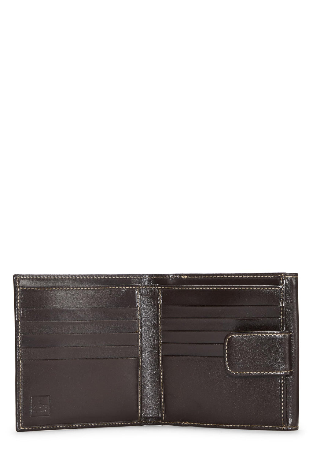 Fendi,  Brown Zucca Canvas Compact Wallet, Brown