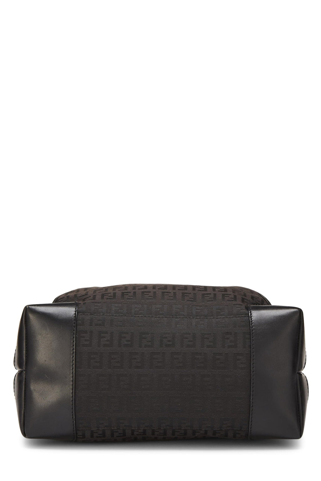 Fendi,  Black Zucchino Canvas Hobo, Black