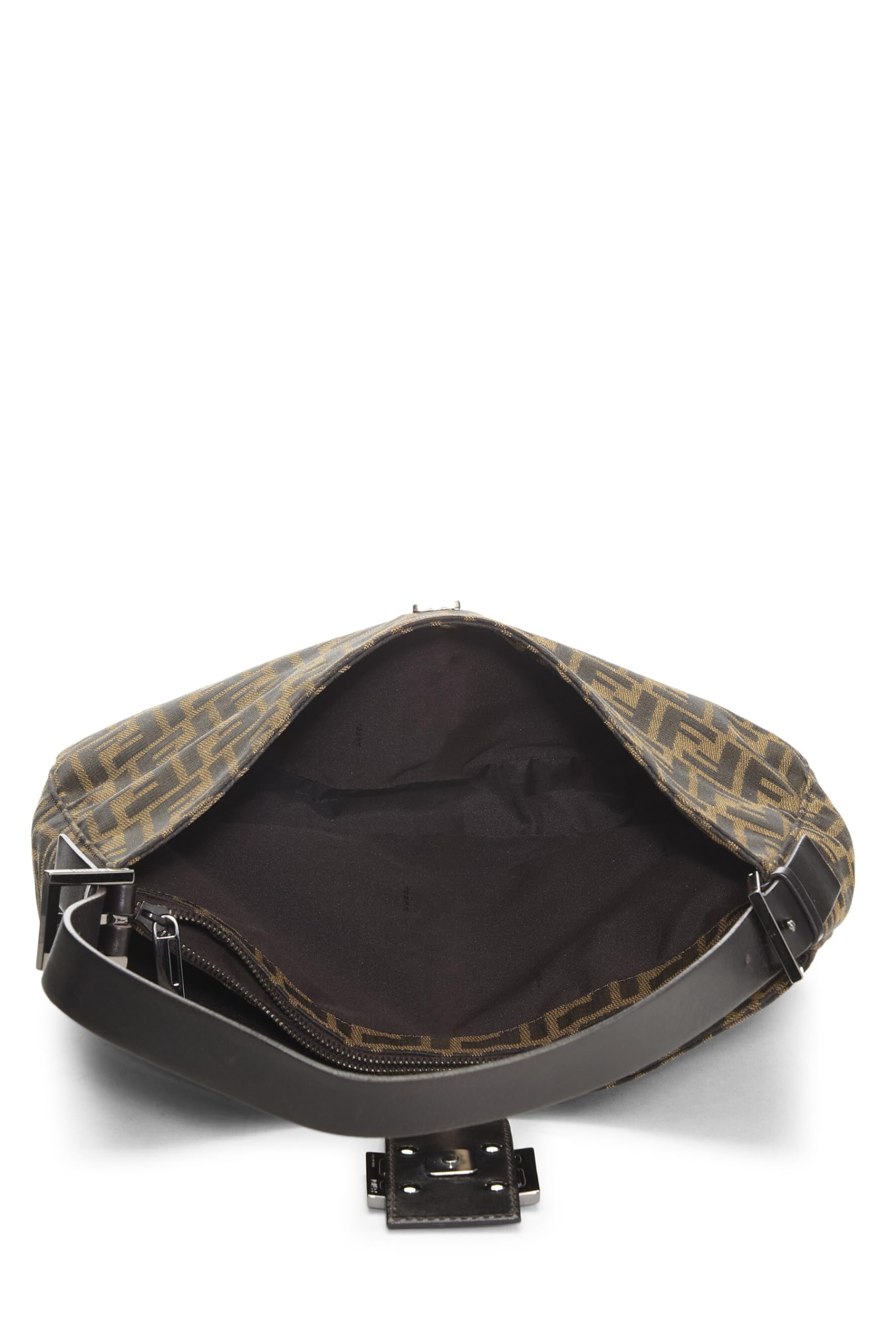 Fendi,  Brown Zucca Canvas Shoulder Bag, Brown