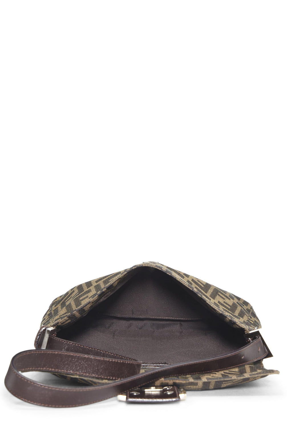 Fendi,  Brown Zucca Canvas Shoulder Bag, Brown