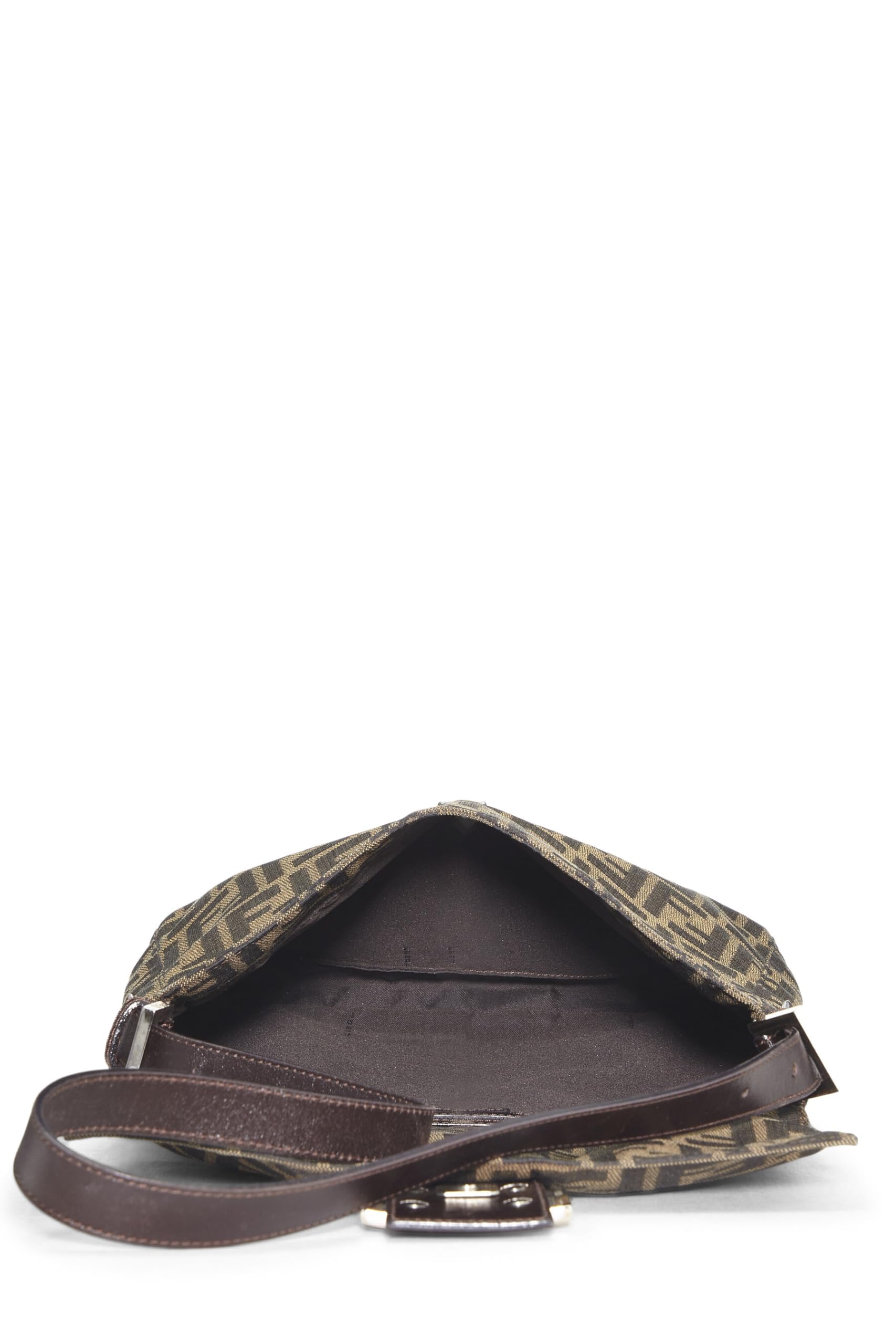 Fendi,  Brown Zucca Canvas Shoulder Bag, Brown
