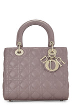 Dior,  Purple Cannage Quilted Lambskin Lady Dior Medium, Purple