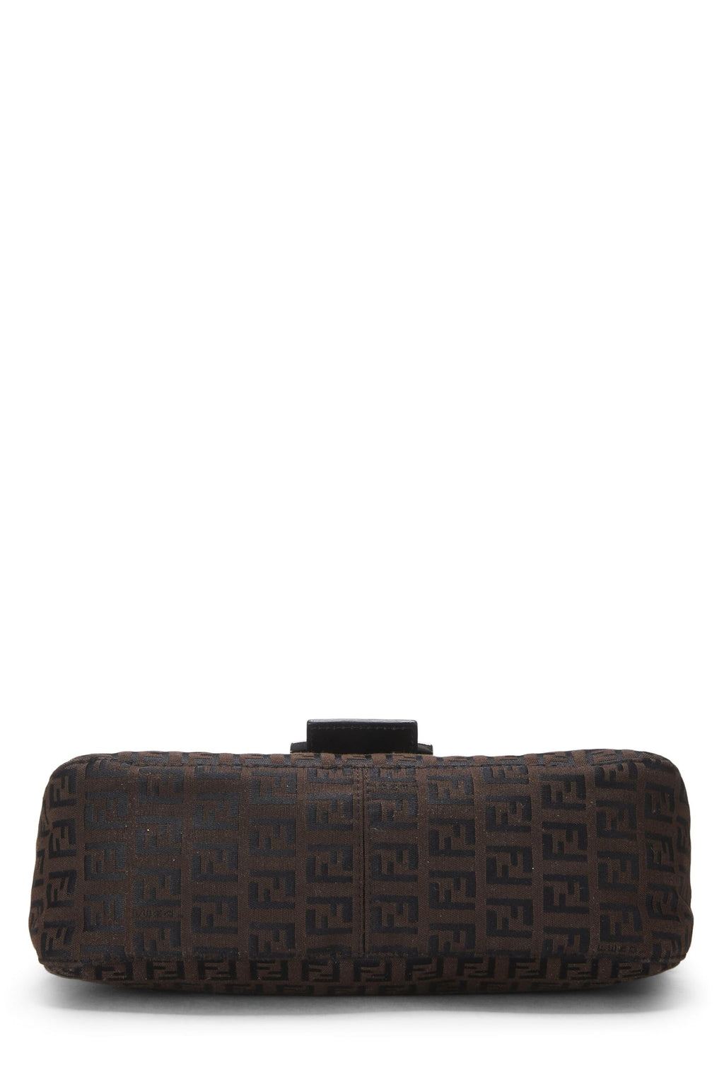 Fendi,  Brown Nylon Zucchino Shoulder Bag, Brown