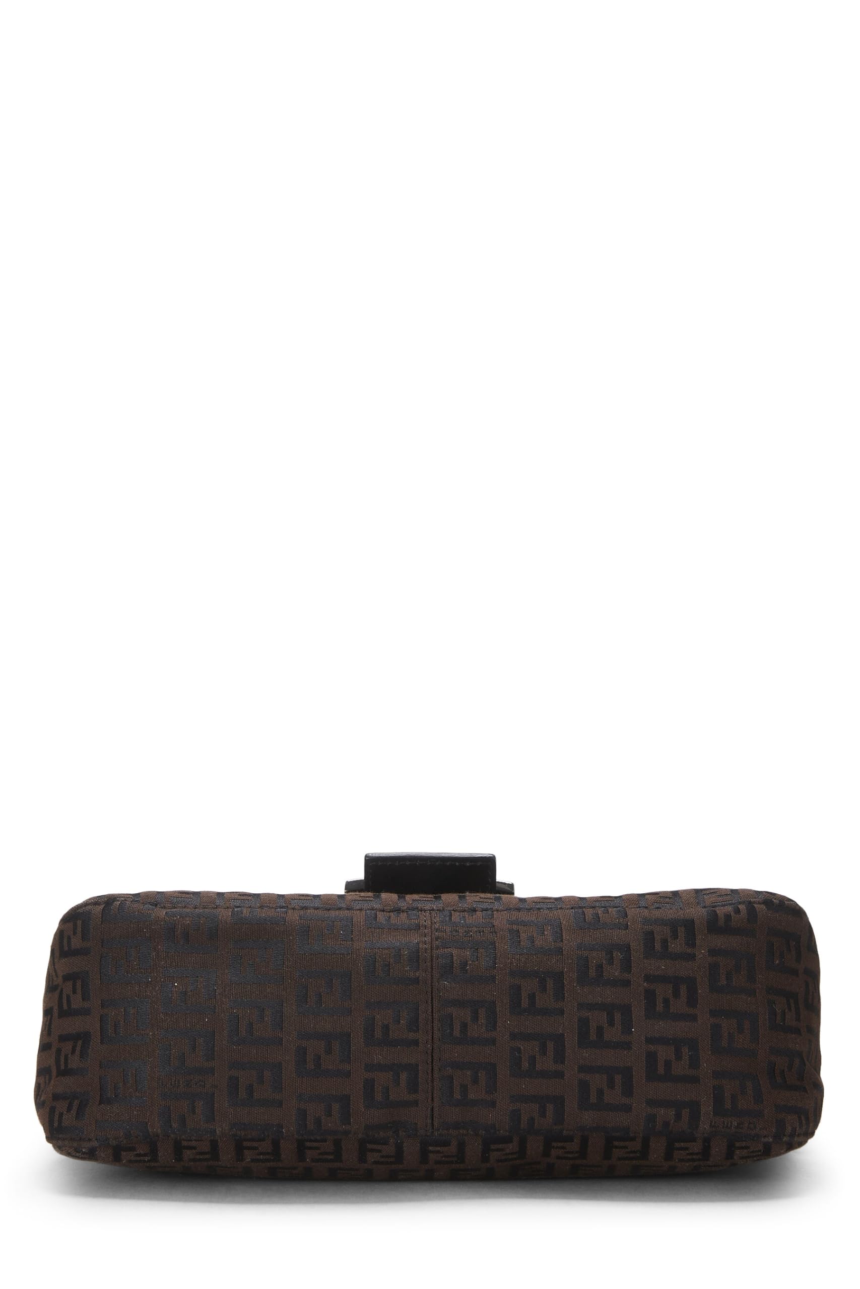 Fendi,  Brown Nylon Zucchino Shoulder Bag, Brown