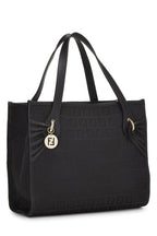 Fendi,  Black Zucchino Canvas Tote Small, Black
