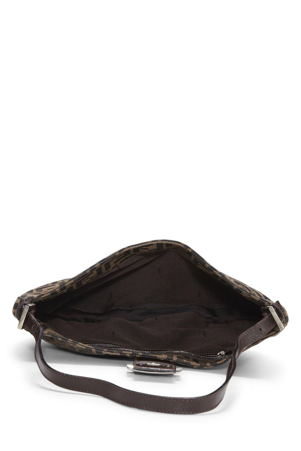 Fendi,  Brown Zucca Canvas Shoulder Bag, Brown