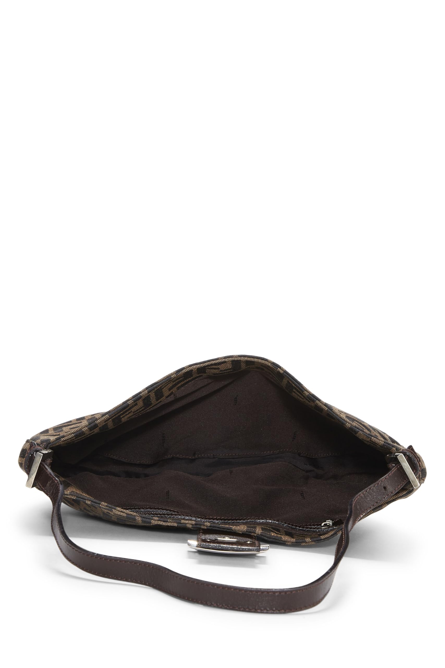 Fendi,  Brown Zucca Canvas Shoulder Bag, Brown