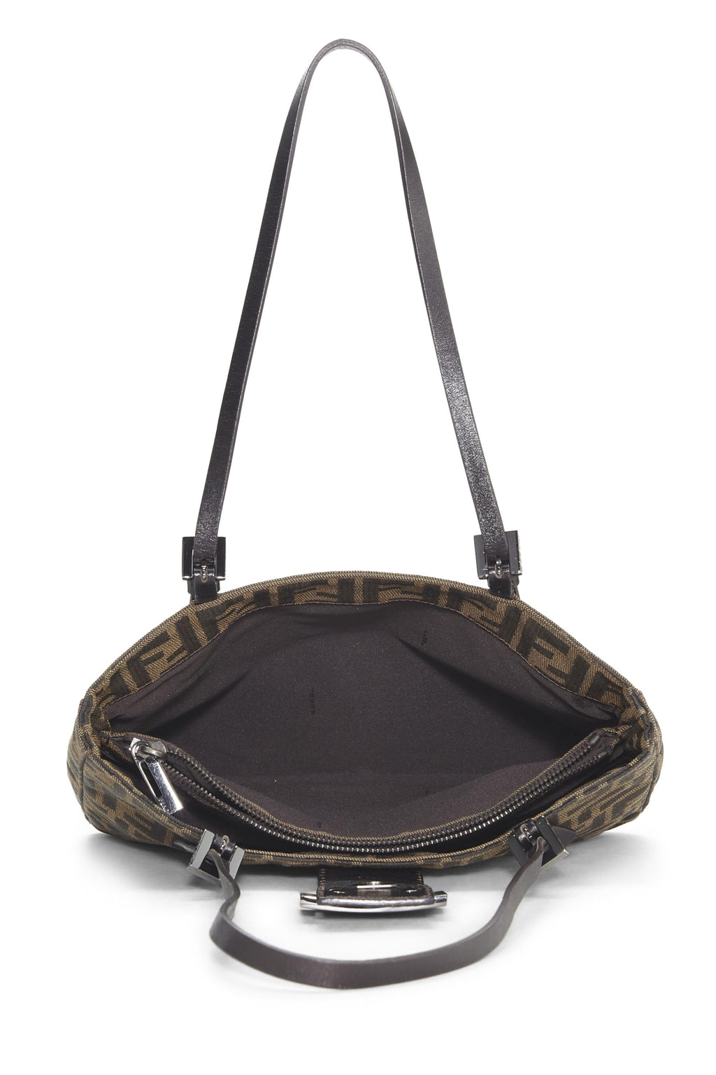 Fendi,  Blrown Zucca Canvas Tote Small, Brown
