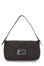 Fendi,  Brown Nylon Zucchino Shoulder Bag, Brown