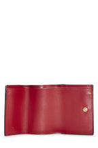 Fendi,  Red Leather 'FF' Compact Wallet, Red