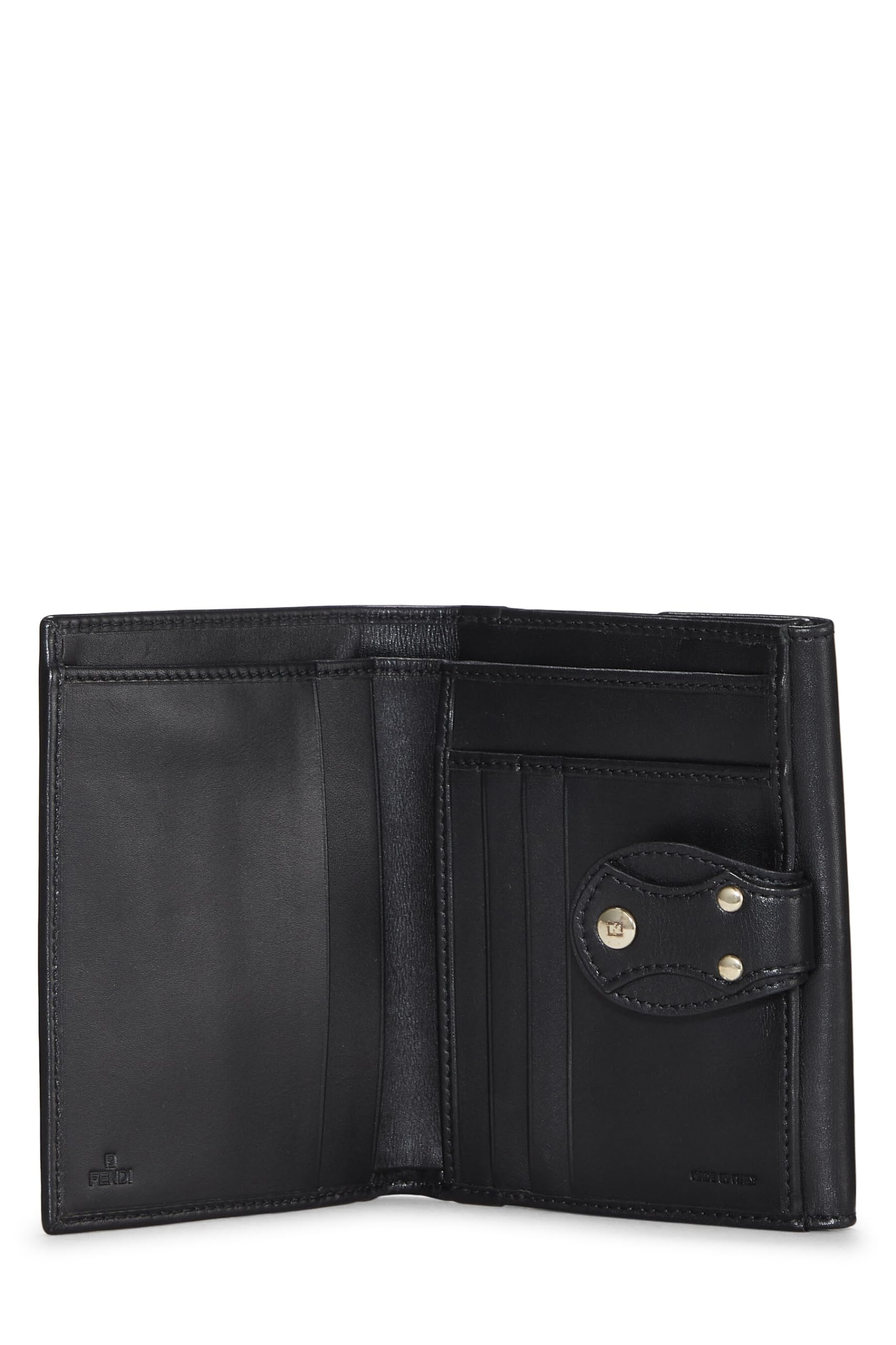 Fendi,  Brown Zucca Canvas Compact Wallet, Brown