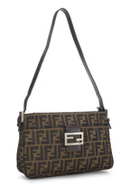 Fendi,  Brown Zucca Canvas Shoulder Bag, Brown