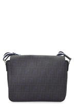 Fendi,  Navy Zucca Coated Canvas Messenger Large, Navy