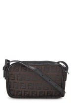 Fendi,  Brown Zucchino Canvas Crossbody Mini, Brown