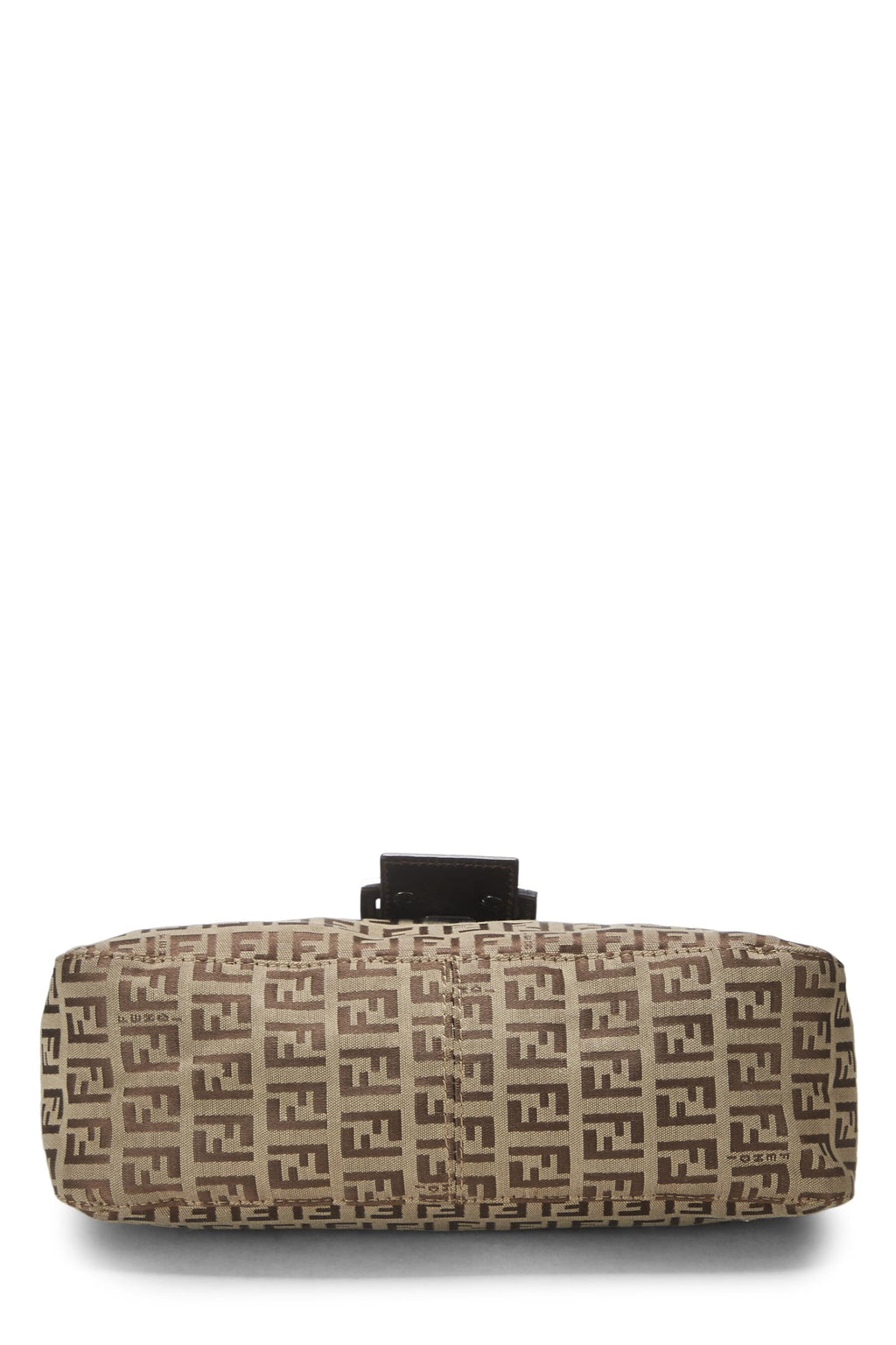 Fendi,  Brown Zucchino Canvas Shoulder Bag, Brown