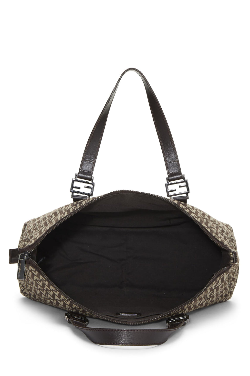Fendi,  Brown Zucchino Canvas Tote, Brown