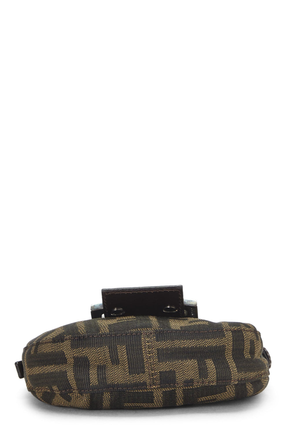 Fendi,  Brown Zucca Canvas Croissant Mini, Brown