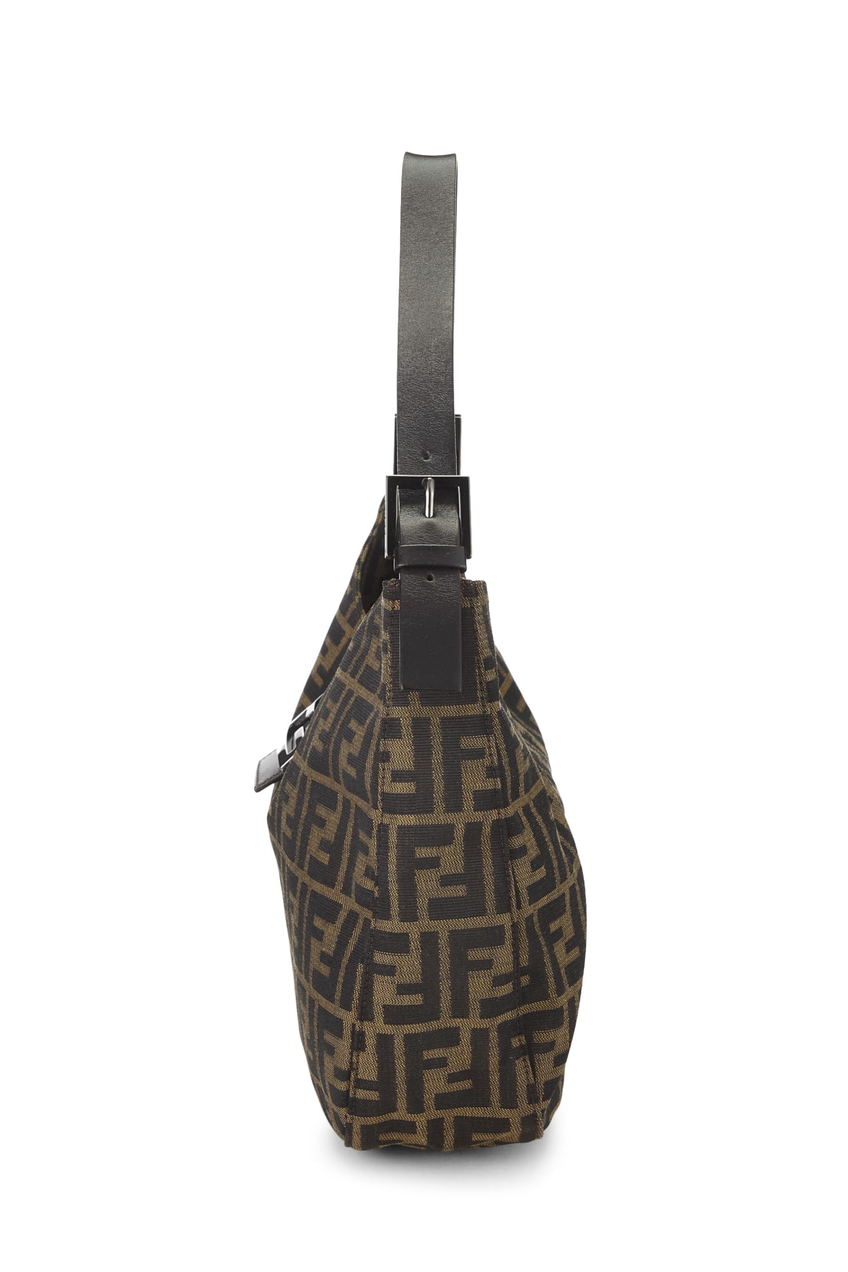 Fendi,  Brown Zucca Canvas Shoulder Bag, Brown